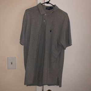 Grey Ralph Lauren Polo XL Collared Shirt